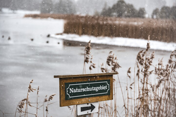 Winteranfang im spät Herbst