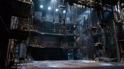 modern man who builds theatrical sets