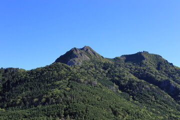Mt.Gongen seen from the top of Mt.Amigasa