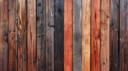Detailed view of a wooden fence in the background