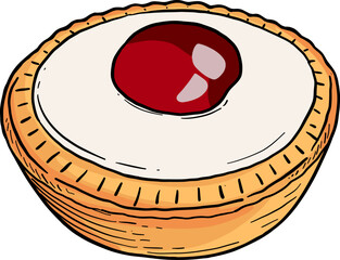 Vector Hand Drawn Art & Illustration Pastries