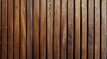 Detailed view of a wooden fence with vertical slats filling the frame. Wallpaper. Background.