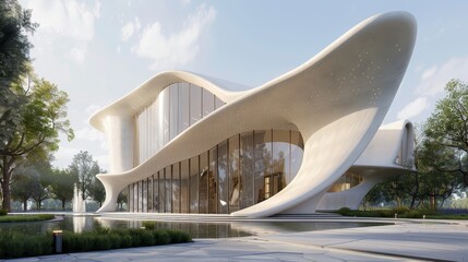 3d rendering of abstract building
