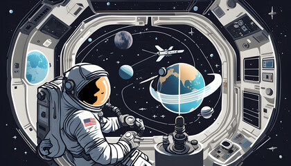astronaut in space