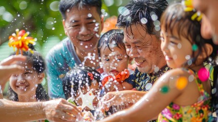 A heartwarming Songkran reunion families and friends coming together to celebrate