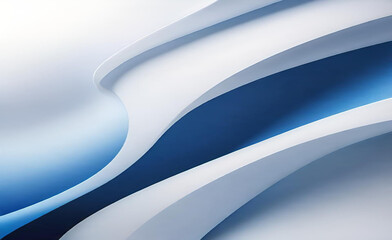 白と青の曲線形状の背景を抽象化します。滑らかでクリーンな微妙な質感の創造的なデザイン。モダンな明るい色のグラフィック要素。ポスター、パンフレット、プレゼンテーション、ウェブサイト、チラシに適しています