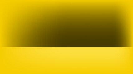 Obraz premium Yellow wall background, blank yellow display background with minimal style, Blank stand for showing product
