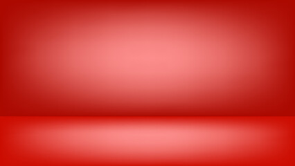 Abstract red gradient studio room background, displays for present product