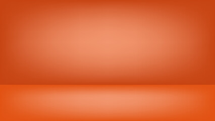 Orange wall background, orange abstract wall studio room, can be used to present your product