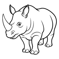 Obraz na płótnie Canvas rhino illustration