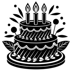 birthday cake illustration