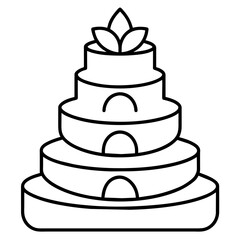 wedding cake vector