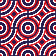 thailand flag pattern. loop background. vector illustration