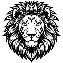 lion head vector