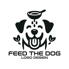 Feed The Dog Vector Logo Design