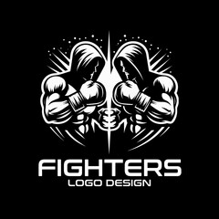 Fighters Vector Logo Design