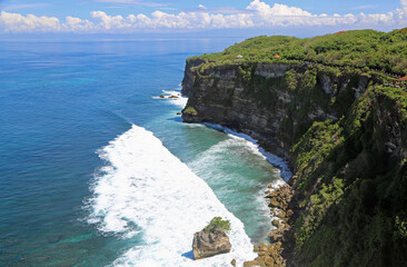 Cliffs of Uluwatu Peninsula, Bali, Indonesia