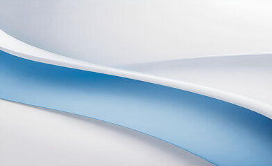 白と青の曲線形状の背景を抽象化します。滑らかでクリーンな微妙な質感の創造的なデザイン。モダンな明るい色のグラフィック要素。ポスター、パンフレット、プレゼンテーション、ウェブサイト、チラシに適しています