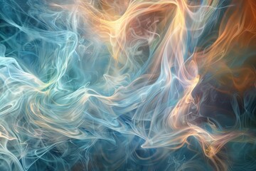 Delicate tendrils of color reach out like tendrils of smoke, weaving together to form an intricate tapestry of ethereal beauty.
