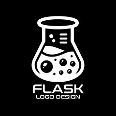 Flask Vector Logo Design