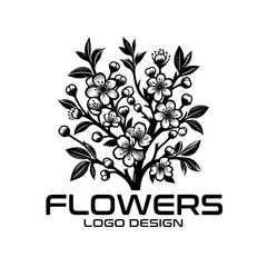 Flowers Vector Logo Design