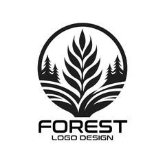 Forest Vector Logo Design