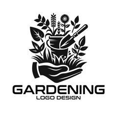 Gardening Vector Logo Design