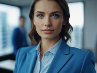 Fototapeta premium Beautiful Smiling Business Woman