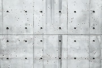 Gray concrete wall with holes,  Abstract background and texture for design