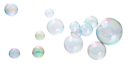 group of bubble on white background