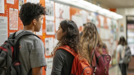 Bulletin Board Showcasing Scholarship Opportunities for Ambitious Students Seeking Academic Growth and Development
