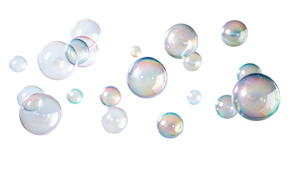 group of bubble on white background