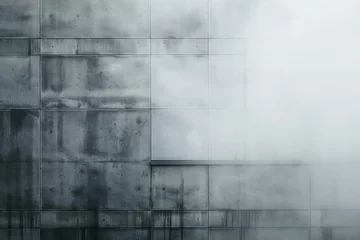 Foto op Plexiglas Abstract background of modern architecture, glass wall and foggy window © Cuong