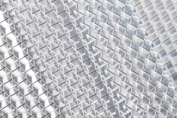Safety reflector texture background. Light white reflector pattern