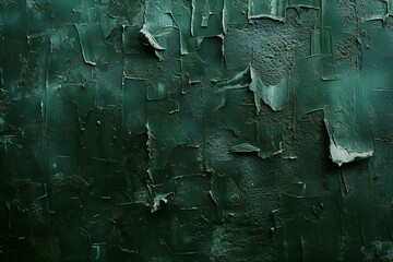 Texture of old rustic wall covered with green paint,  Abstract background for design