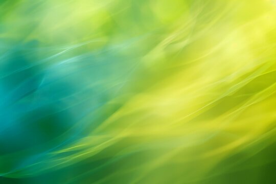 Abstract green background with defocused lights and bokeh effect