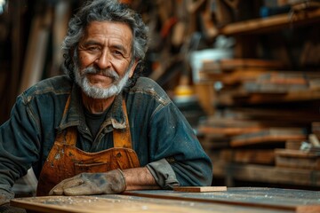 person working in a workshop, Carpenter in work place background