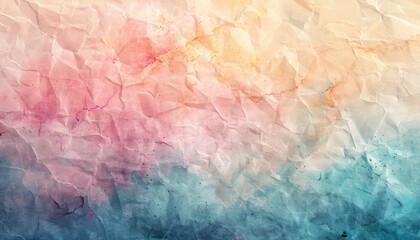 Watercolor Paper Background, Soft and subtle paper textures with hints of watercolor washes, ideal for adding a handmade and artistic touch to digital artworks or invitations - obrazy, fototapety, plakaty