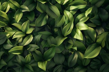 Green leaves pattern background,  Creative and nature concept