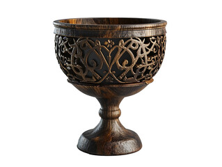 a isolated antique goblet