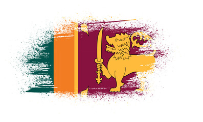 Sri Lanka flag Vector Design LK