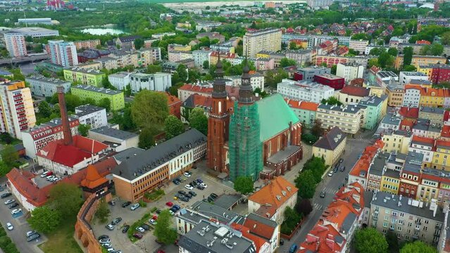 Cathedral Opole Katedra Aerial View Poland
