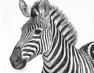Fototapeta na wymiar Close-up of the face of a zebra