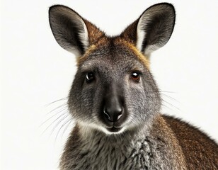 Fototapeta premium Close-up of the face of a wallaby