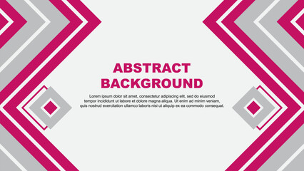 Abstract Background Design Template. Banner Wallpaper Vector Illustration. Pink Design