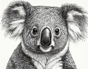 Fototapeta premium Close-up of the face of a koala