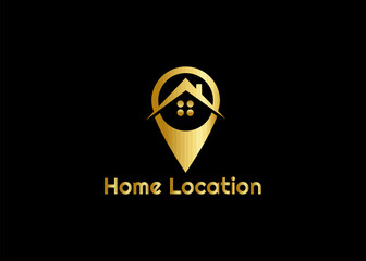 Home location logo design template