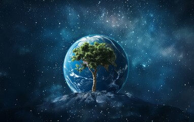 Obraz na płótnie Canvas Earth Day, the importance of loving nature