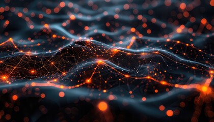 Artificial Intelligence Abstract Background, Design an abstract background incorporating elements of artificial intelligence, such as neural networks and data algorithms