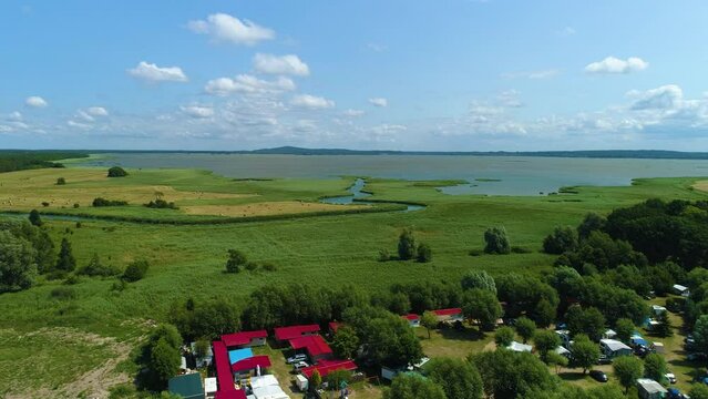 Beautiful Landscape Lae Gardno Rowy Piekny Krajobraz Aerial View Poland